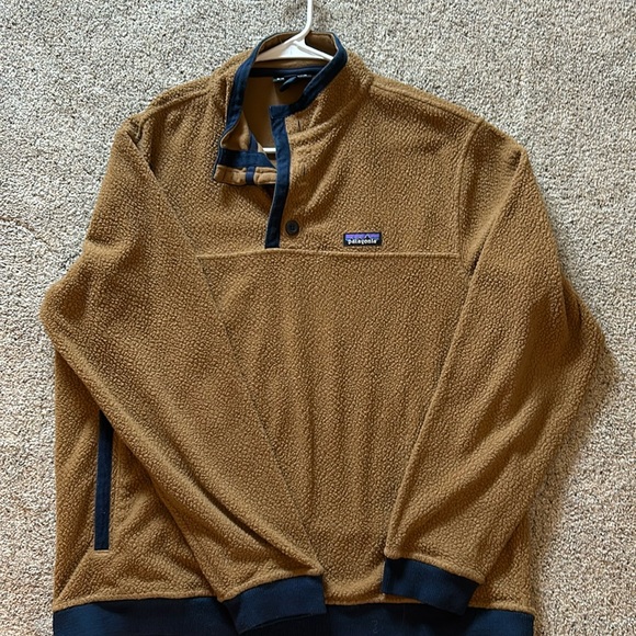 Men’s Shearling Button Fleece Pullover - Picture 1 of 3